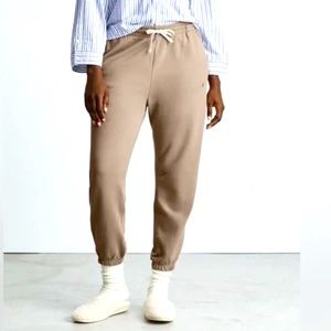 EVERLANE The Track Jogger Heathered Burnt Sugar size Medium M Organic Cotton 8